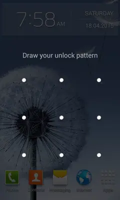 Transparent Pattern Lock android App screenshot 0