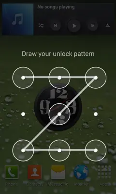 Transparent Pattern Lock android App screenshot 2