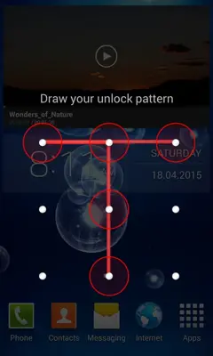 Transparent Pattern Lock android App screenshot 3